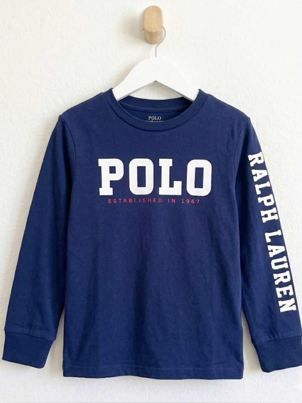 Polo by Ralph Lauren Navy Long-Sleeve Logo Sweatshirt